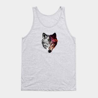 Wolf Low Poly Abstract Tank Top